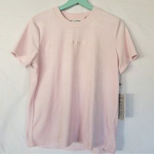 DKNY Sport Pink Velvet Barbie Short Sleeve Tee Shirt